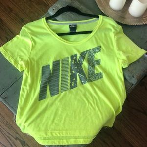 A Nike Athletic Shirt in Neon Yellow